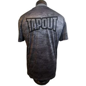 WWE Tapout T Shirt Mens L Black Digital Camo Graphic Print Lightweight‎